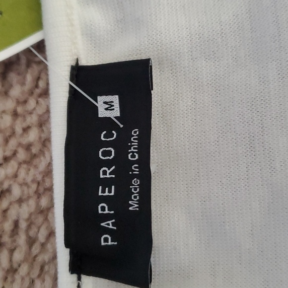 NWT Paperoc m squareneck off white bodysuit - Picture 4 of 9
